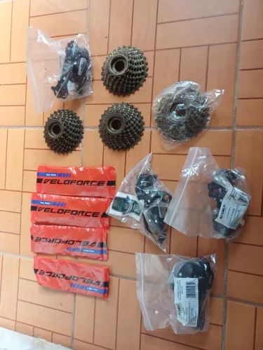 Kit Peças de Bicicleta Novas - Câmbio, Corrente e Catraca