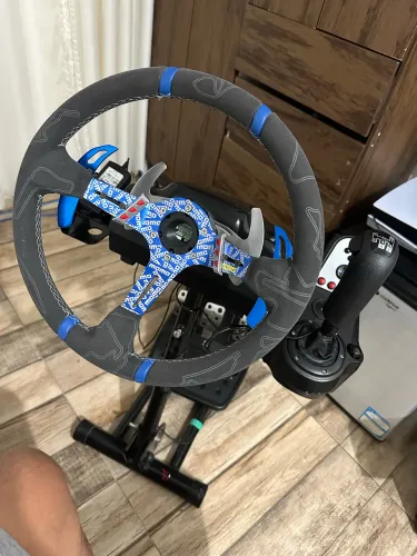 Logitech G27 + Volante Momo Importado + Câmbio Scania + Suporte + Volante Original