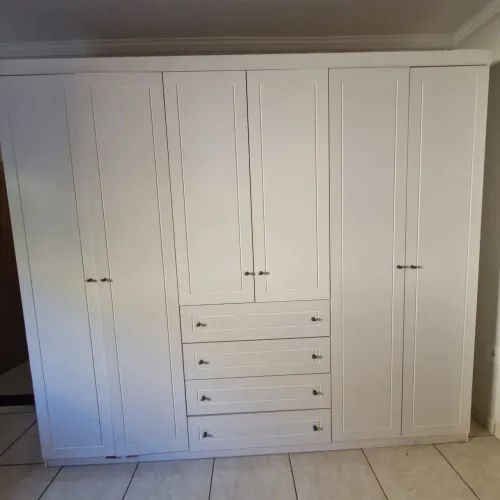 Guarda Roupa Casal 6 Portas Americano Branco HP