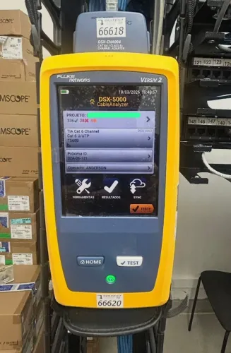 CERTIFICAÇÃO DE REDE (FLUKE DSX-5000) 