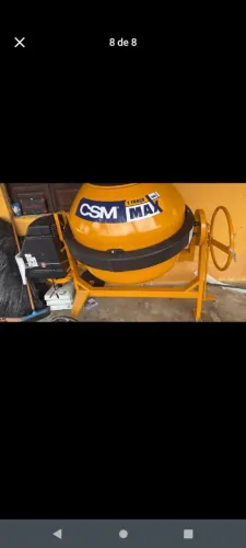 Aluga-se betoneira e andaime