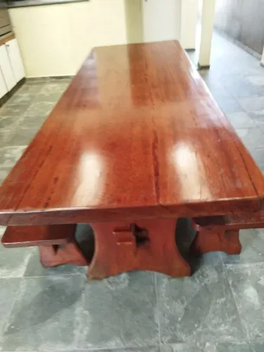 Mesa de prancha angelim pedra