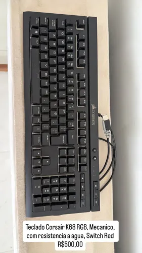 Teclado mecanico Corsair K68 RGB, barbada