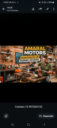 Manutenção de roçadeiras e motoserras