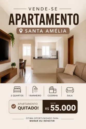 Apartamento santa Amélia tabuleiro