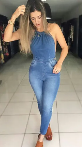 Macacão jeans Farm