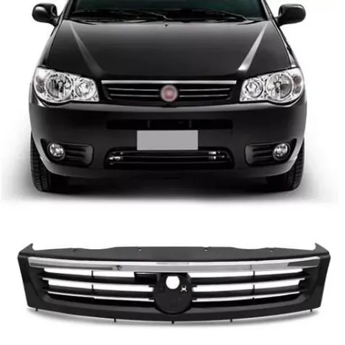 Grade superior parachoque Palio Siena Strada Economy 2010. c friso cromado mhsdb cqtlk=