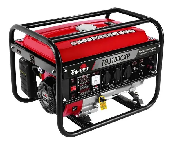 Gerador Portátil Toyama Tg3100cxr Bivolt Partida Manual Gas.