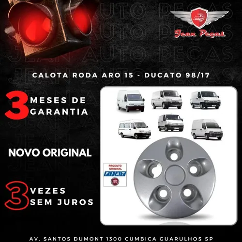 calota roda aro 15 - ducato 98/17 original