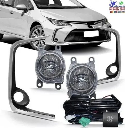 Kit Farol Milha Corolla 2020 2021 2022 Auxiliar Neblina