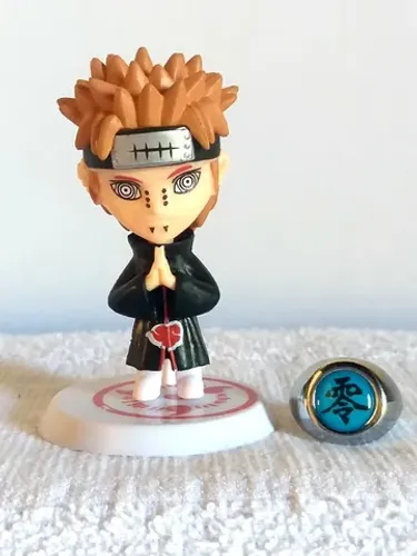 Action figure Akatsuki - Pein Nagato - Naruto Shippuden com anel