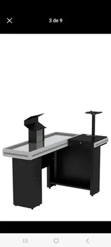 Balcão caixa check-out 1,30 cm na cor preto ou branco.( Só novos )