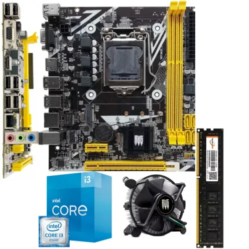Placa Mãe Kit Placa Mãe + Memoria 8GB+ Processador Core i3 2130 3.4GHZ+ cooler Revenger