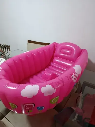 Banheira inflável Rosa