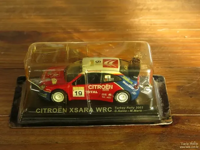 Miniatura Citroen Xsara WRC 1:43(?) Turkey Rally 2003 - C.Sainz - M.Marti na caixa lacrado