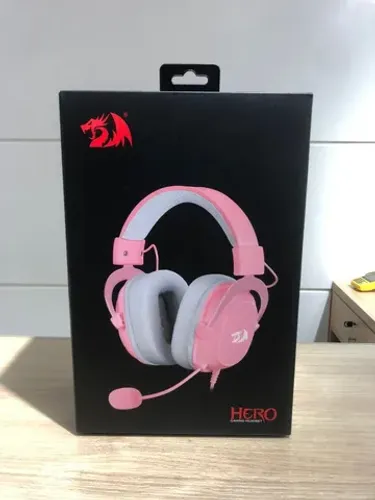 Headset Redragon Hero H530-P Rosa - até 6x sem juros, Loja Física