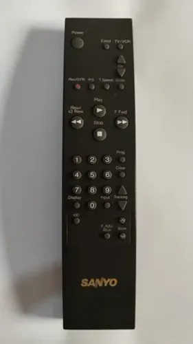 Controle Remoto Para Video Cassete Sanyo - Original - #av