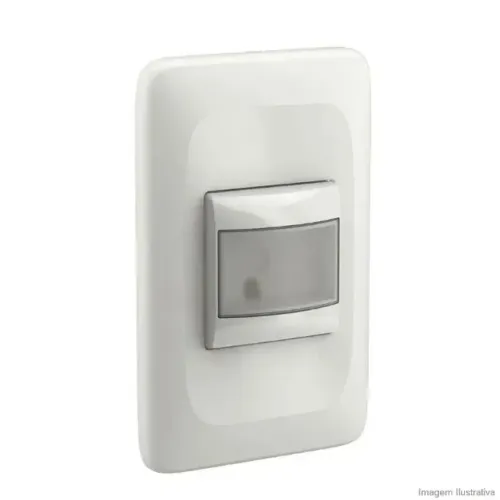 Sensor de presença com placa 1 posto 4x2 bivolt Zuli branco Lorenzetti