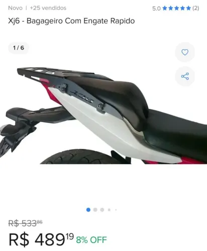 Bagageiro com engate rápido XJ 6