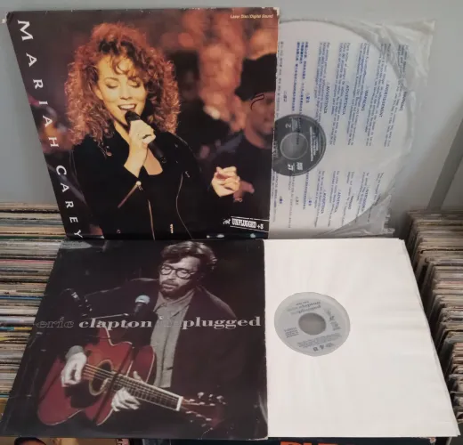 LaserDisc LD Mariah Carey / Eric Clapton Unplugged 