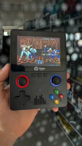 Mini game portátil com 6mil jogos 11 Emuladores