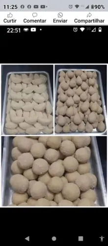 Salgados de festa congelados 