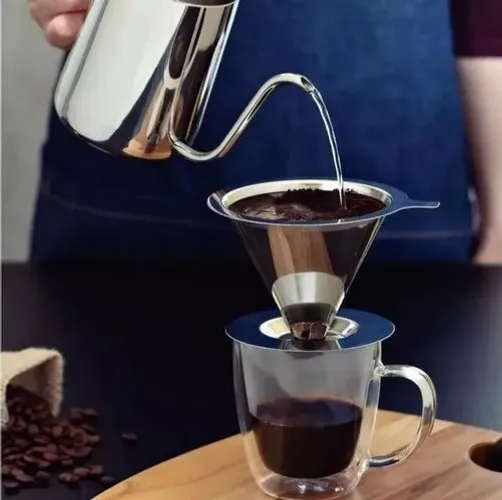 Coador de café em inox (entrega)