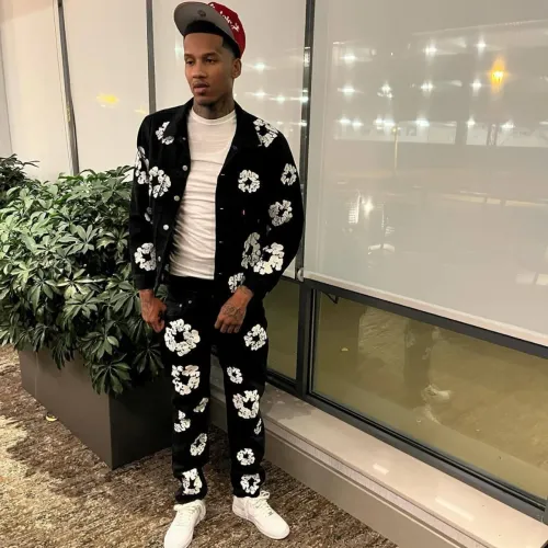 Conjunto Denim Tears preto