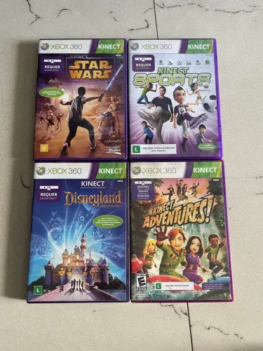 Jogos Kinect Xbox 360 - Star Wars, Sports, Disneyland e Adventures