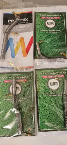 4 Resistência para Chuveiro 7500W - Tipo L Duo