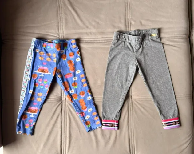 Calça legging menina - Alphabeto (02 calças)