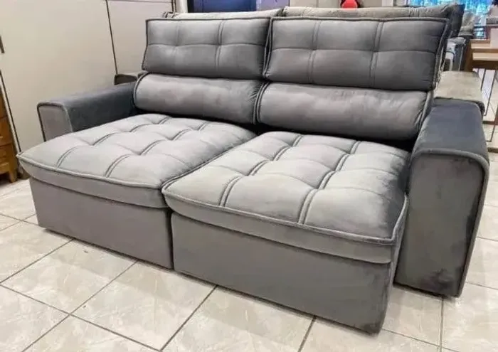 Sofá retrátil e reclinável super promoção