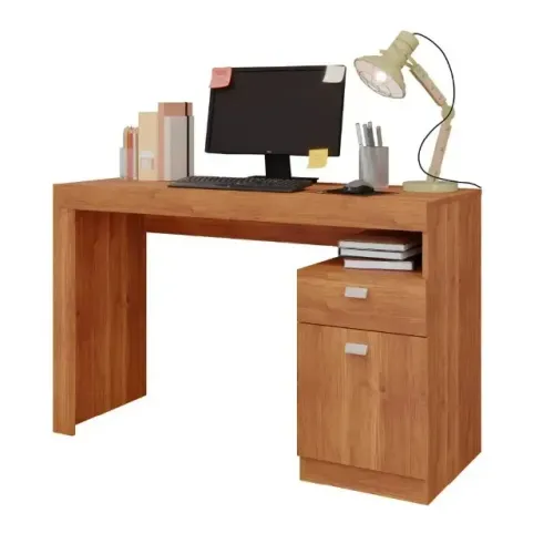 Promoção da Mesa para Computador Permóbili Melissa 1 Gaveta e 1 Porta (A pronta entrega)