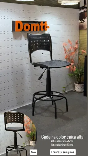 Cadeira caixa alta color- Em até 6x sem juros 