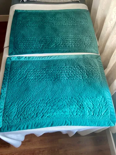 2 Capa travesserio grande verde veludo Novo 