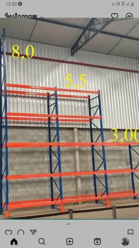 PP PORTA PALLETS PARA DEPOSITOS EM GERAL 3,4,5,6 METROS ALTURA CENTERACO * 