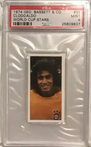 Carta Colecionável Clodoaldo World Cup Stars 1974 PSA 9