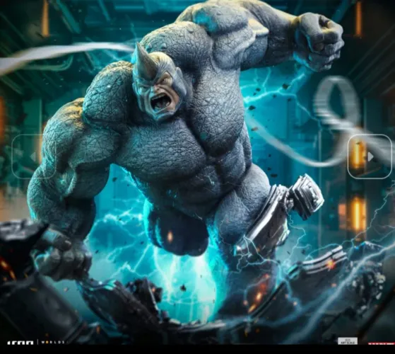 Rhino Spider-man vs Villains Iron Studios