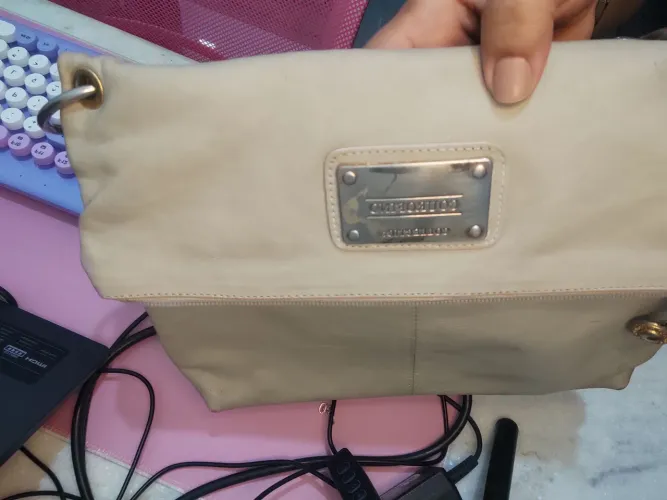 Bolsa de Ombro Couro Bege -  COUROFINO