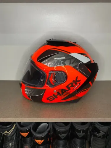 Capacete Shark Spartan Karken Fluo Okk Tamanho 60 Seminovo