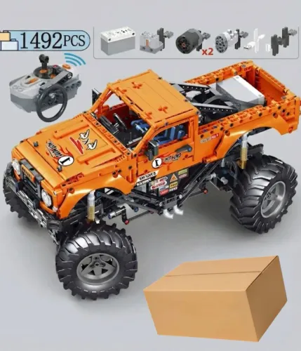 QUEIMA! - BLOCOS DE MONTAR PICK-UP MONSTER + MOTORIZAÇÃO E CONTROLE REMOTO - 4X4 MOD 7126