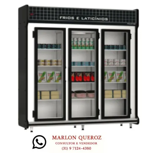 Auto Serviço Expositor Refrigerado Polofrio 2,00m 3 Portas