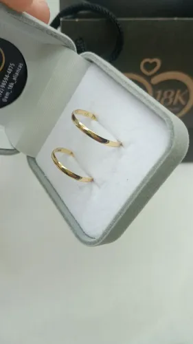 Alianças de ouro 18k c/ Garantia - Gravação Grátis - Noivado//casamento//Namoro//compr