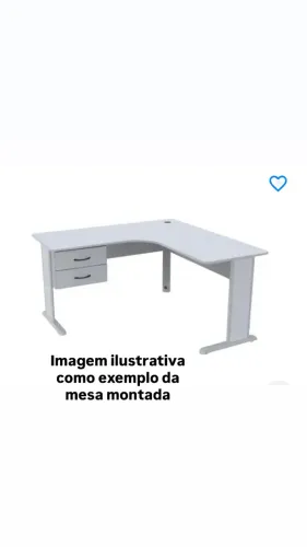 Mesa de escritório em ?L?