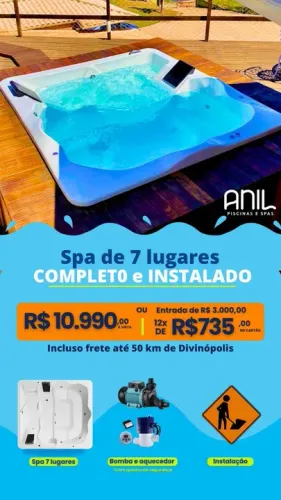 Ana: Spa de 7 lugares quadrado promoção