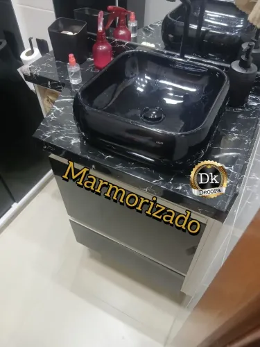 Papel Marmorizado Preto