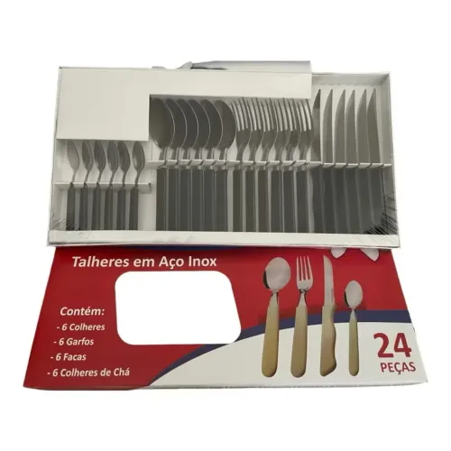 Jogo de talheres (faqueiro) 24peças