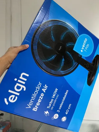 Ventilador Breeze Air Turbo 140W 3 Velocidades 7 Pás 40 Cm Elgin an3