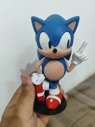 Boneco Sonic impressão 3d