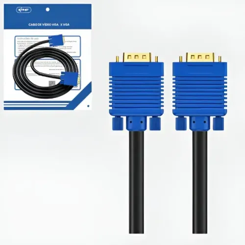 Cabo Vga Knup 3 Metros Macho Para Monitor Computador